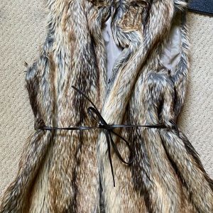 Faux fur vest